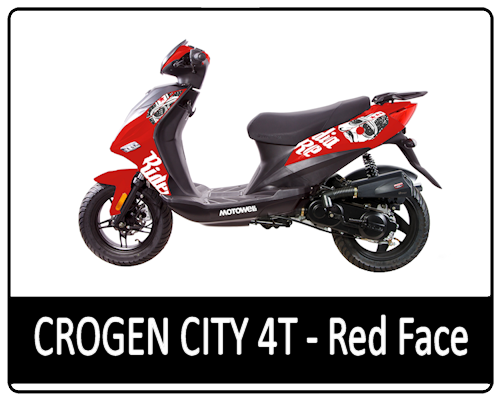 Motowell Crogen City 4T Red Face