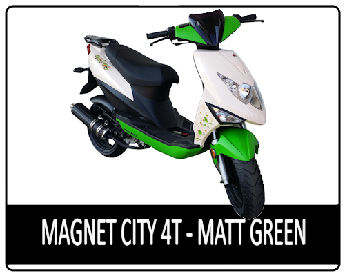 Motowell Magnet City 4T matt zöld