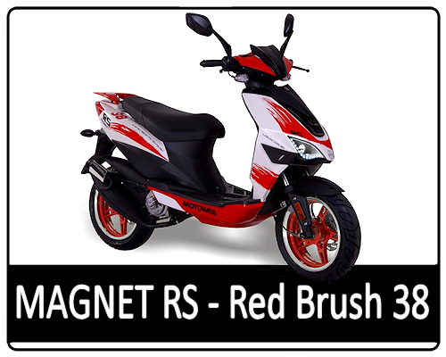 Motowell Magnet RS Red Brush 38