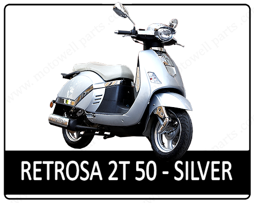 Motowell Retrosa 50 2T Silver