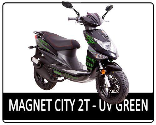 Motowell Magnet City 2T UV zöld