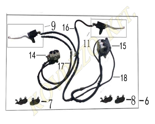 06. BREMSSYSTEM VORNE HINTEN KOMPLETT CBS COMBINED BRAKE SYSTEM