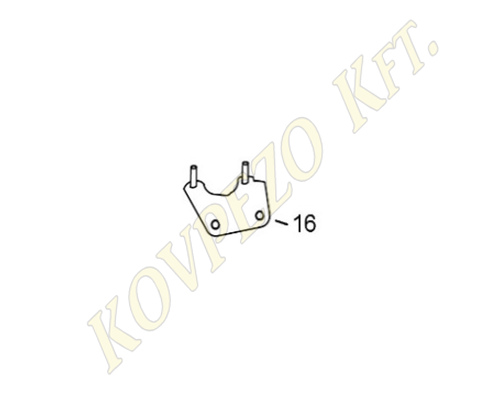 16. DISC BRAKE PUMP BRACKET RR