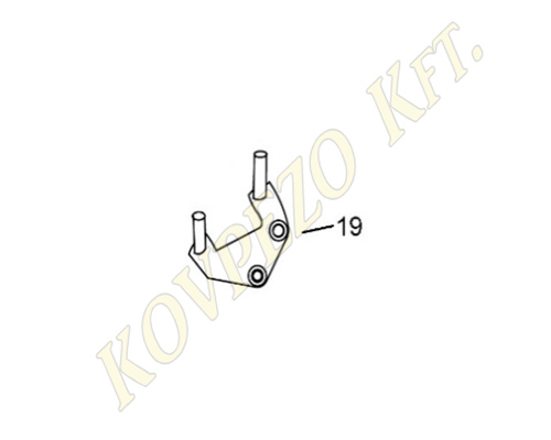 19. DISC BRAKE PUMP BRACKET FR