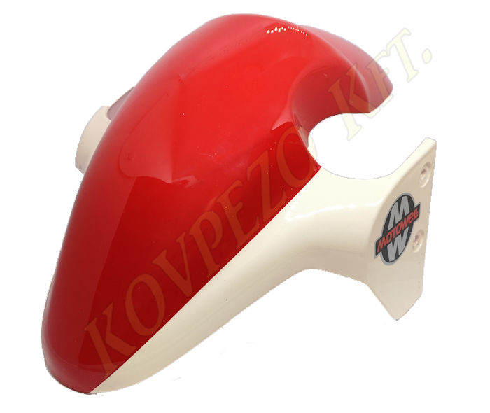 01. SCHUTZBLECH VORNE ROT WEISS