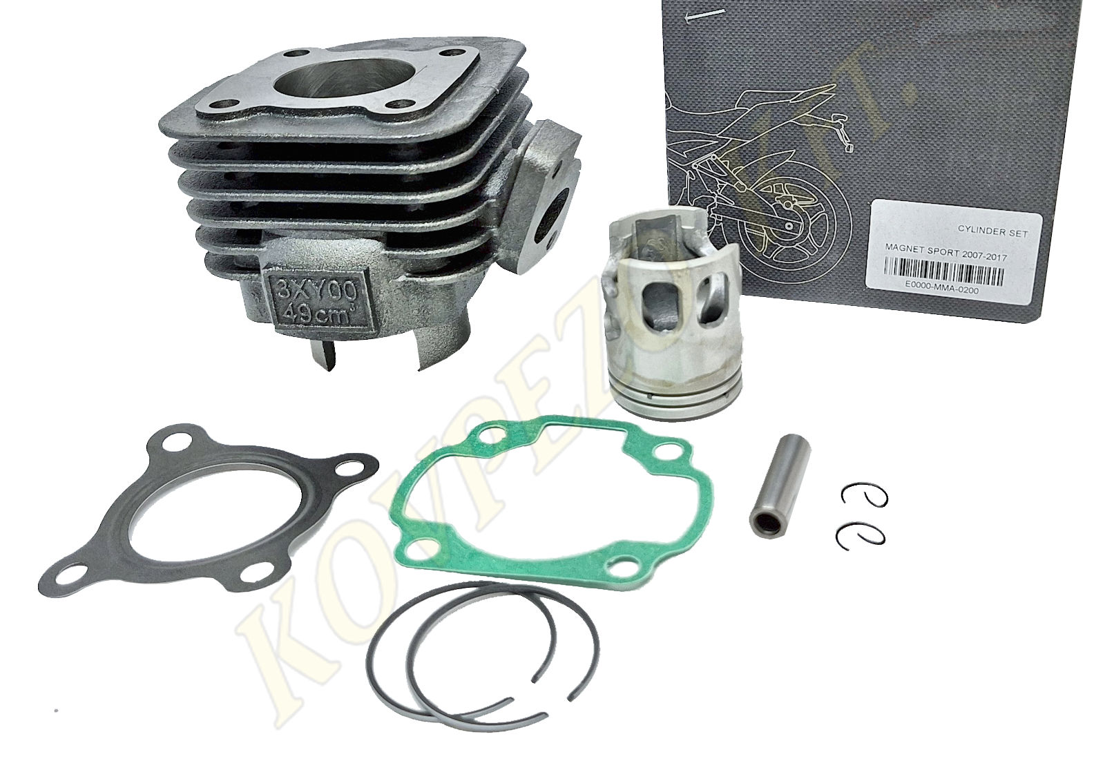 08. ZYLINDERSATZ 2T 50ccm für Motowell scooter