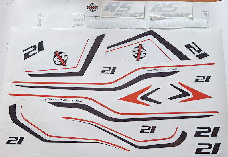 STICKER -SET - MAGNET RS 21
